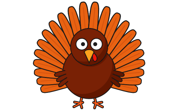 cute turkey cartoon