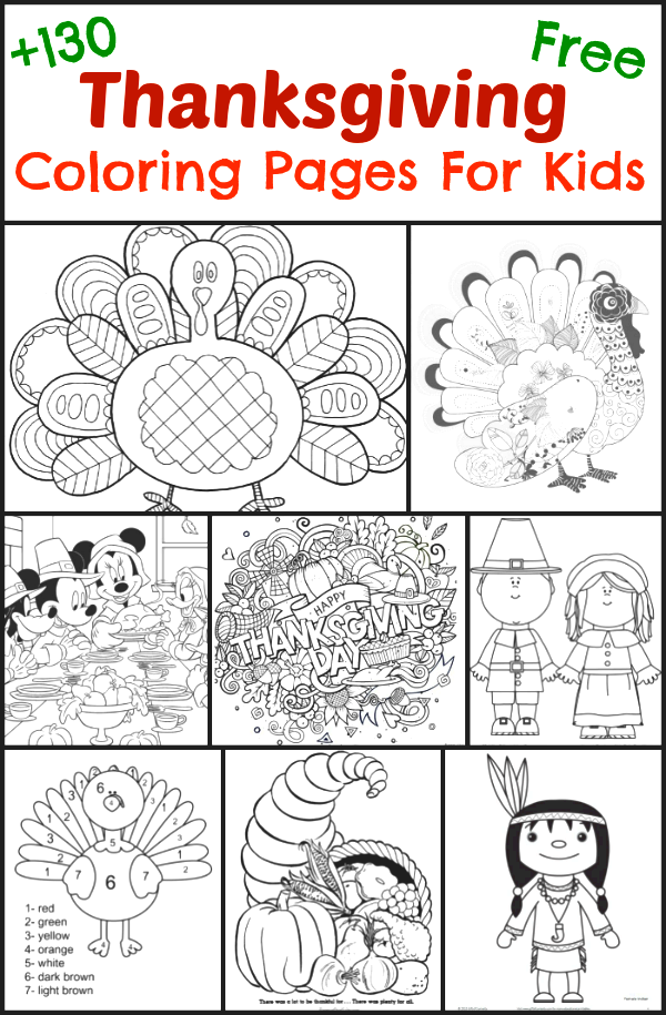 Thanksgiving Coloring Pages For Kids