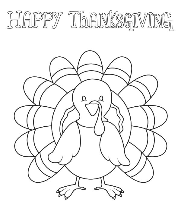 Turkey Coloring Page