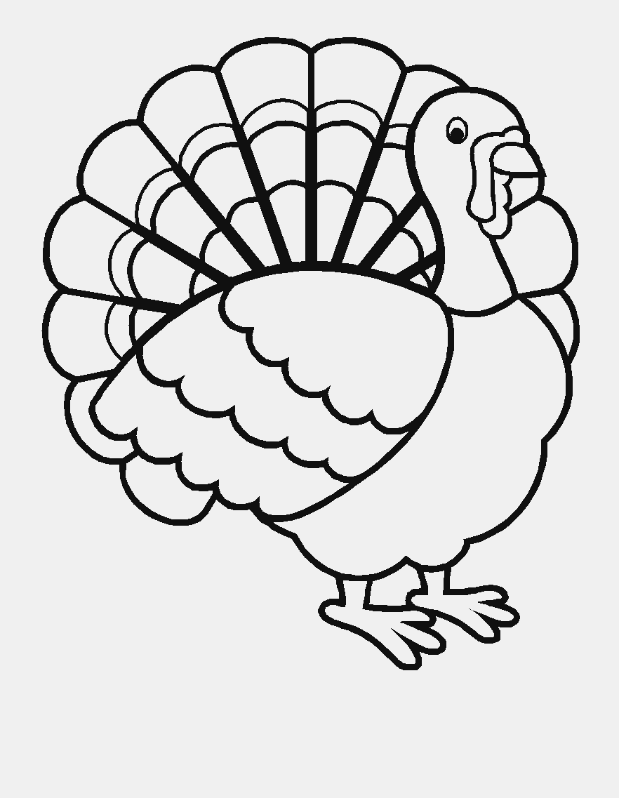 A Turkey For Thanksgiving Coloring Pages #3