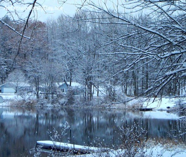 Water Snow Scene in November 