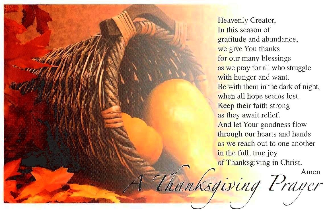 A thanksgiving prayer May we imitate your loving