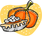 Pumpkin Pie With Whip Cream.