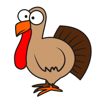 How to Draw A Cartoon Turkey