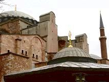 Hagia Sophia (Aya Sofia) in Istanbul, Turkey Royalty Free Stock Image