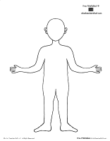 Body Template Outline (Boy or Girl)