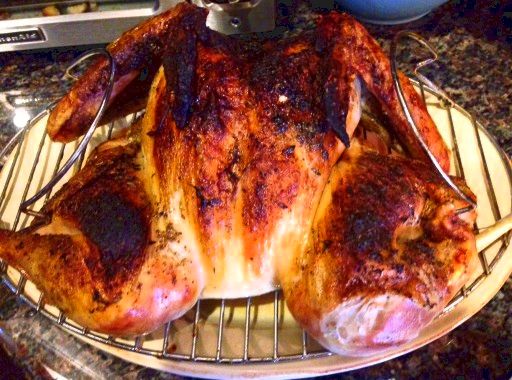 Golden Brown Cooked Turkey