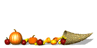 Animated overflowing cornucopia