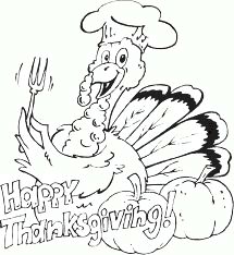 Thanksgiving Turkey Coloring Images