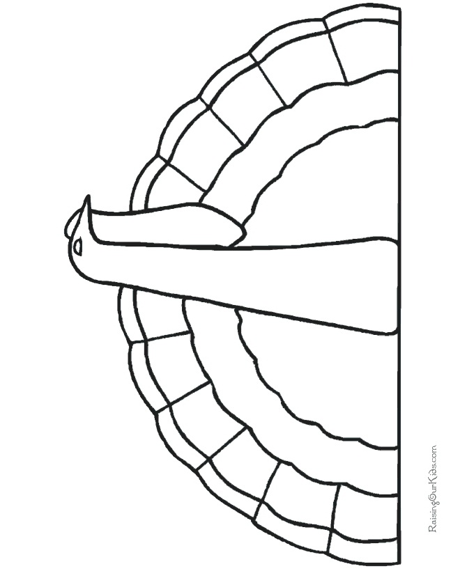 Thanksgiving Turkey Coloring Pages 011