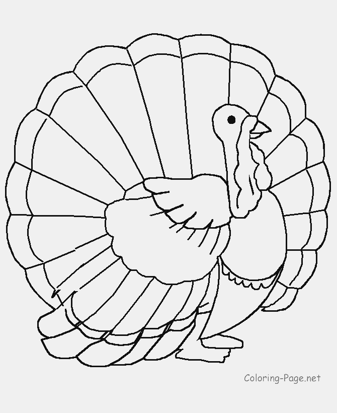 Thanksgiving Coloring Pages - Turkey