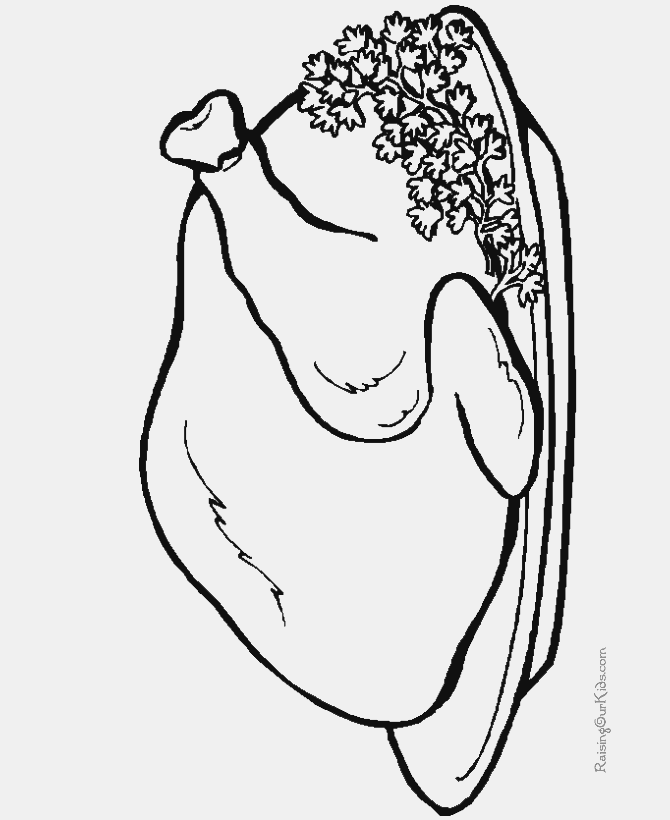 Printable Turkey Coloring Page 004