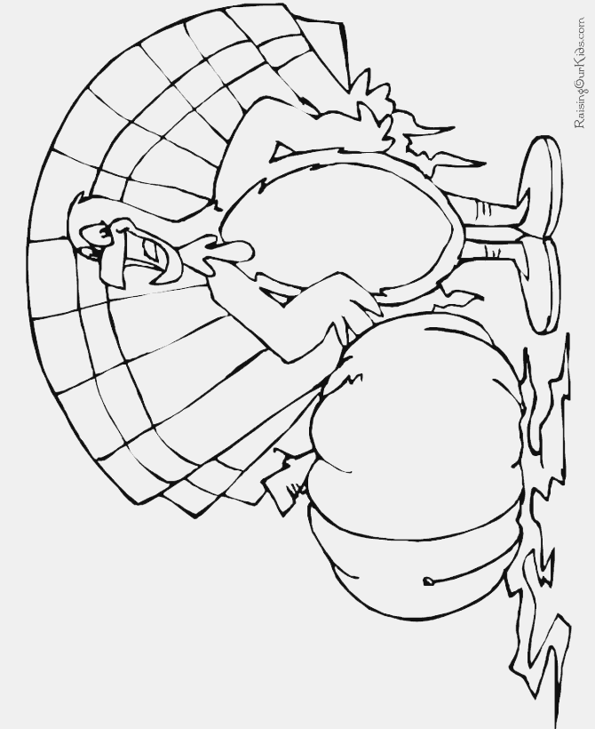 Printables - Thanksgiving Turkey Coloring Pages 014