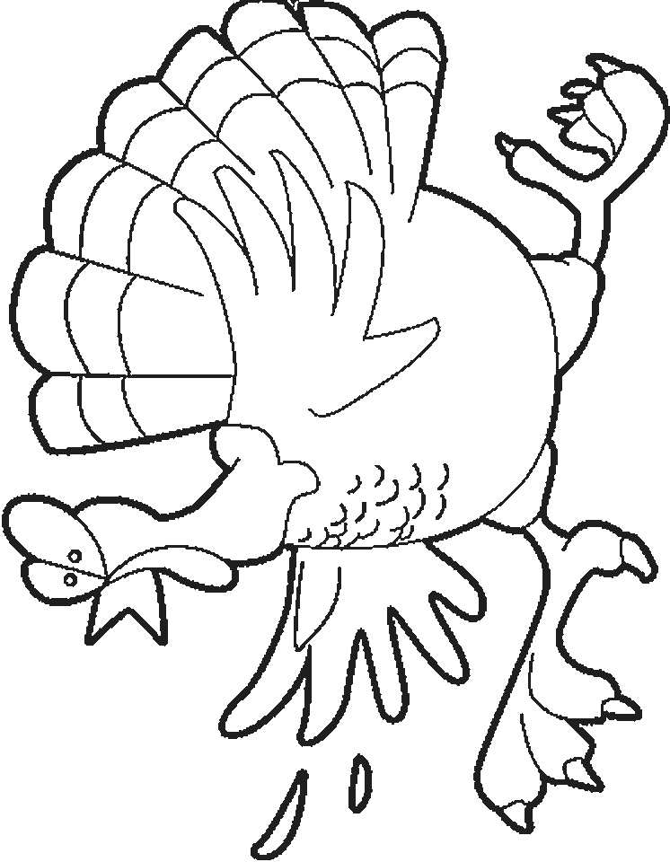 Thanksgiving Turkey Coloring Pages to Print for Kids