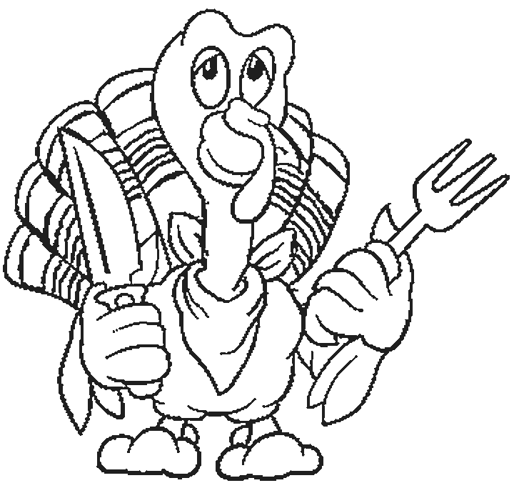 Thanksgiving Turkey Coloring Pages to Print for Kids