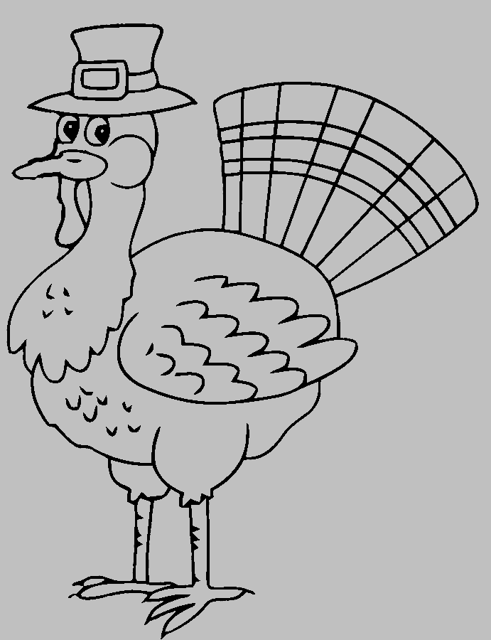 Thanksgiving turkey coloring