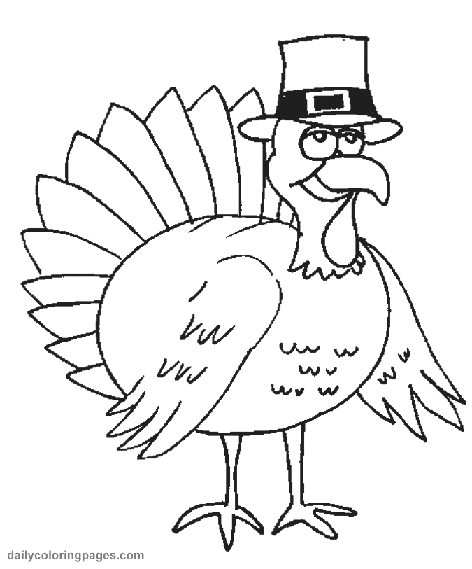 Thanksgiving Turkey Coloring Pages