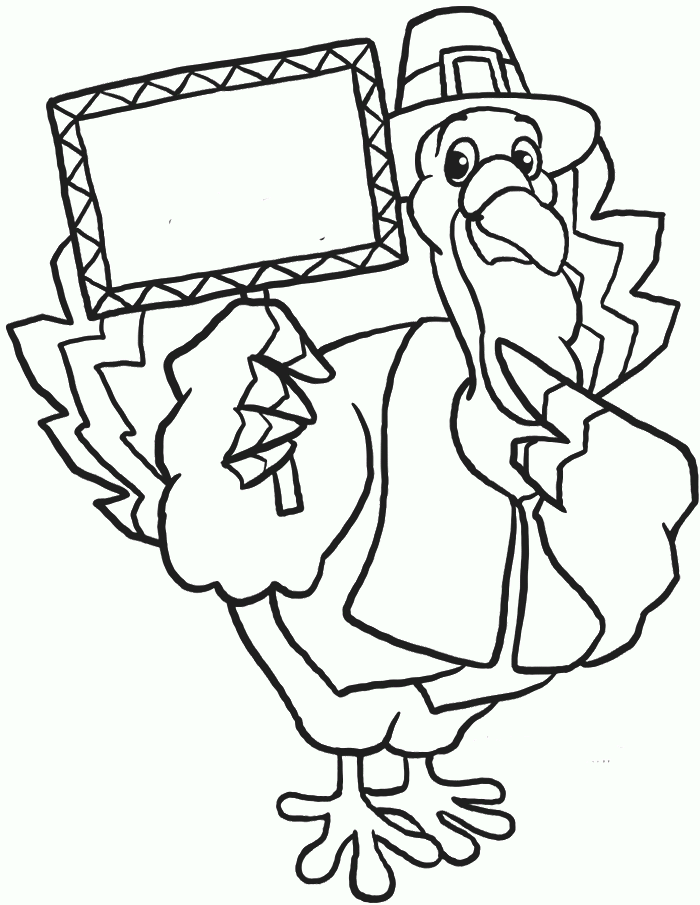 Funny Thanksgiving Turkey Coloring Page - Thanksgiving Coloring 