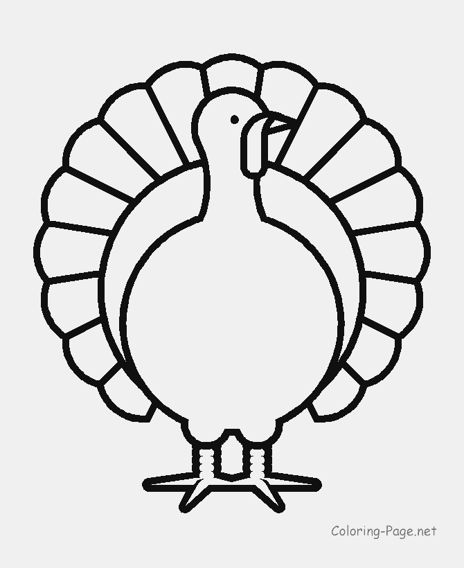 Thanksgiving Coloring Pages - Turkey 8