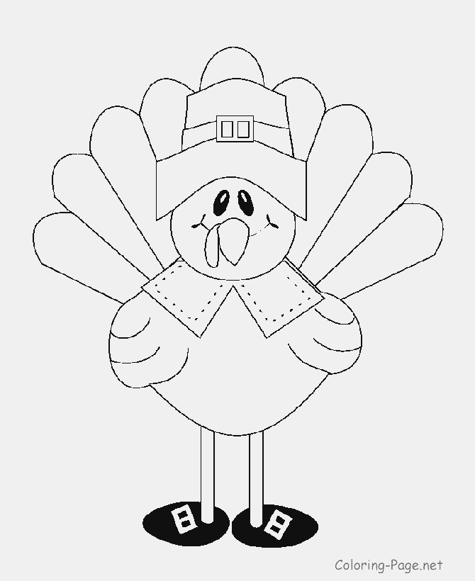 Thanksgiving Coloring Pages - Turkey 4