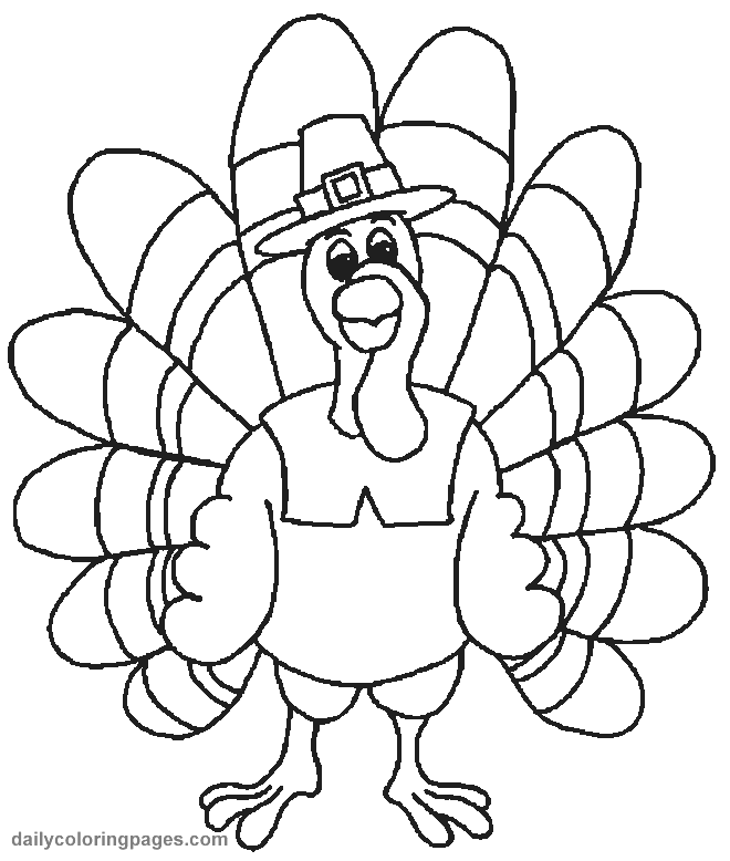 Thanksgiving Turkey Coloring Pages