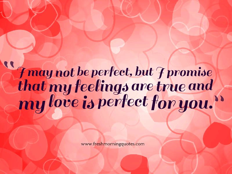 my love is perfect for you