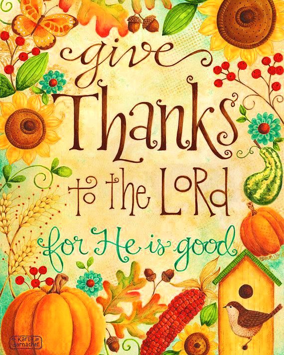 Thanks to Lord Christian Bible Verse Thanksgiving