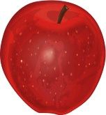 Juicy Red Apple Clipart
