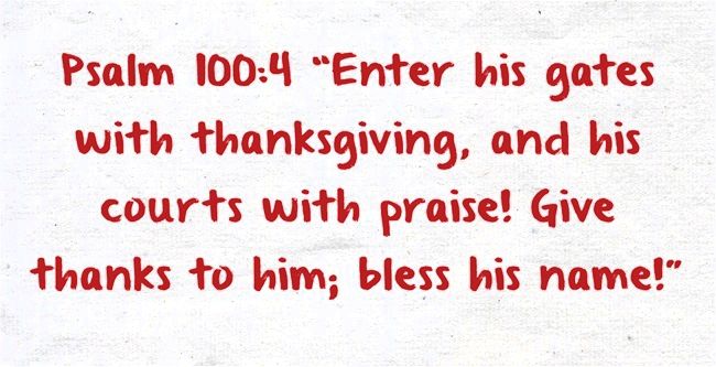 Thanksgiving Bible Verses