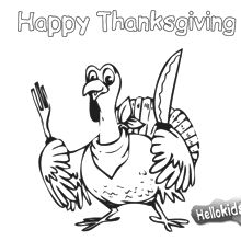 Turkey Time coloring page
