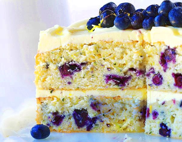 Blueberry Zucchini Lemon Cake!